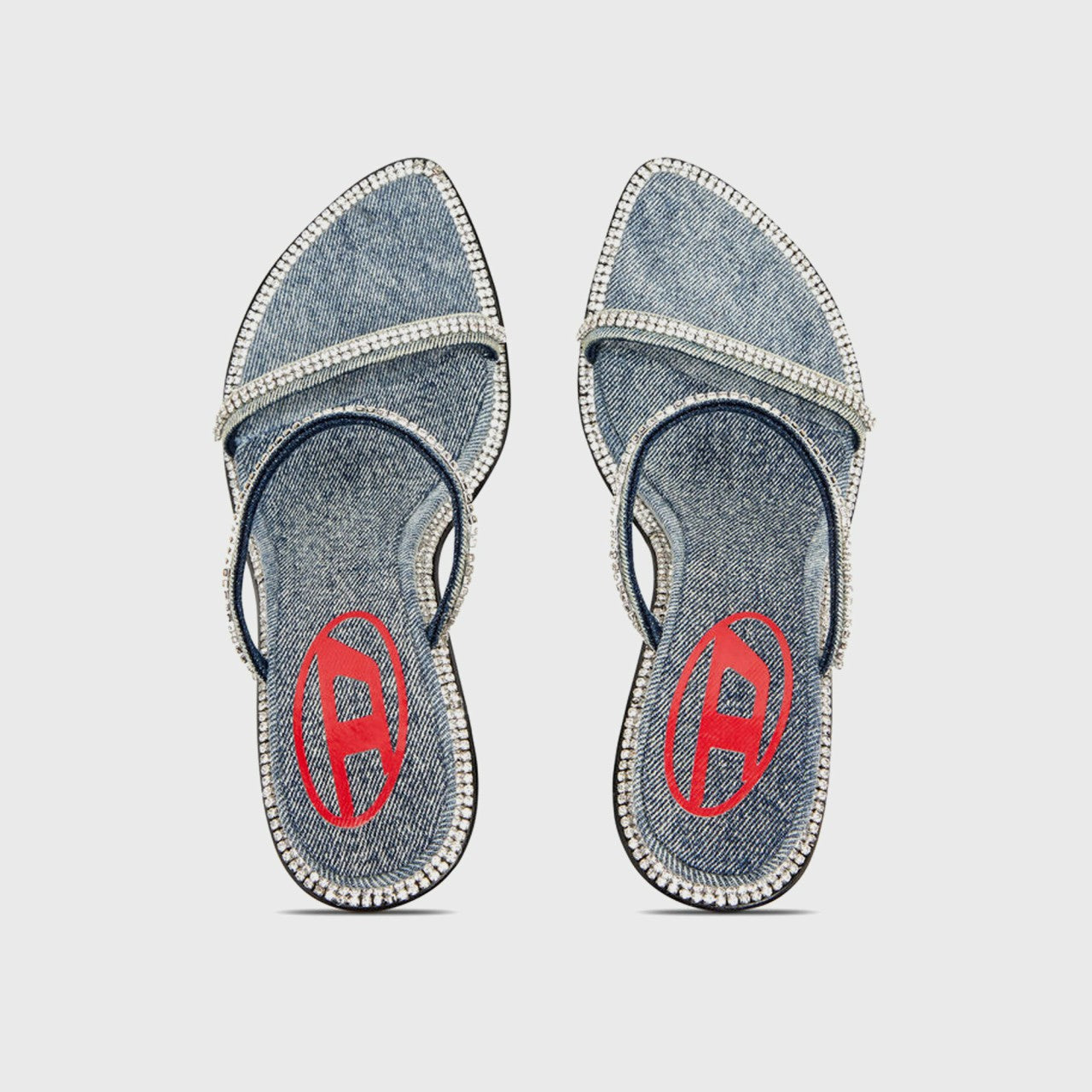 Women Kith Diesel D-Havanna SDL - Washed Denim / Strass Blue