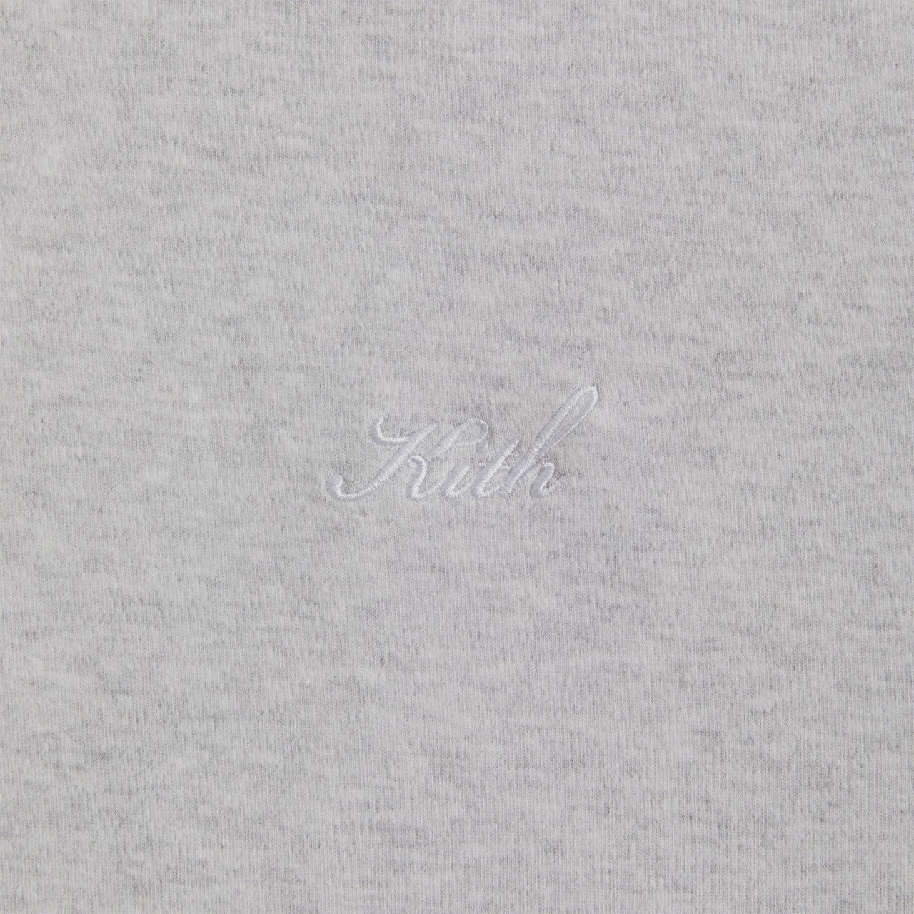 Men Kith Kith Interlock Williams V Full Zip Hoodie - Light Heather Grey