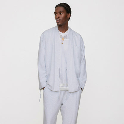 Men Kith Kith Interlock Karter Gi - Light Heather Grey