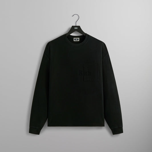 Men Kith Kith Long Sleeve Quinn Tee - Black