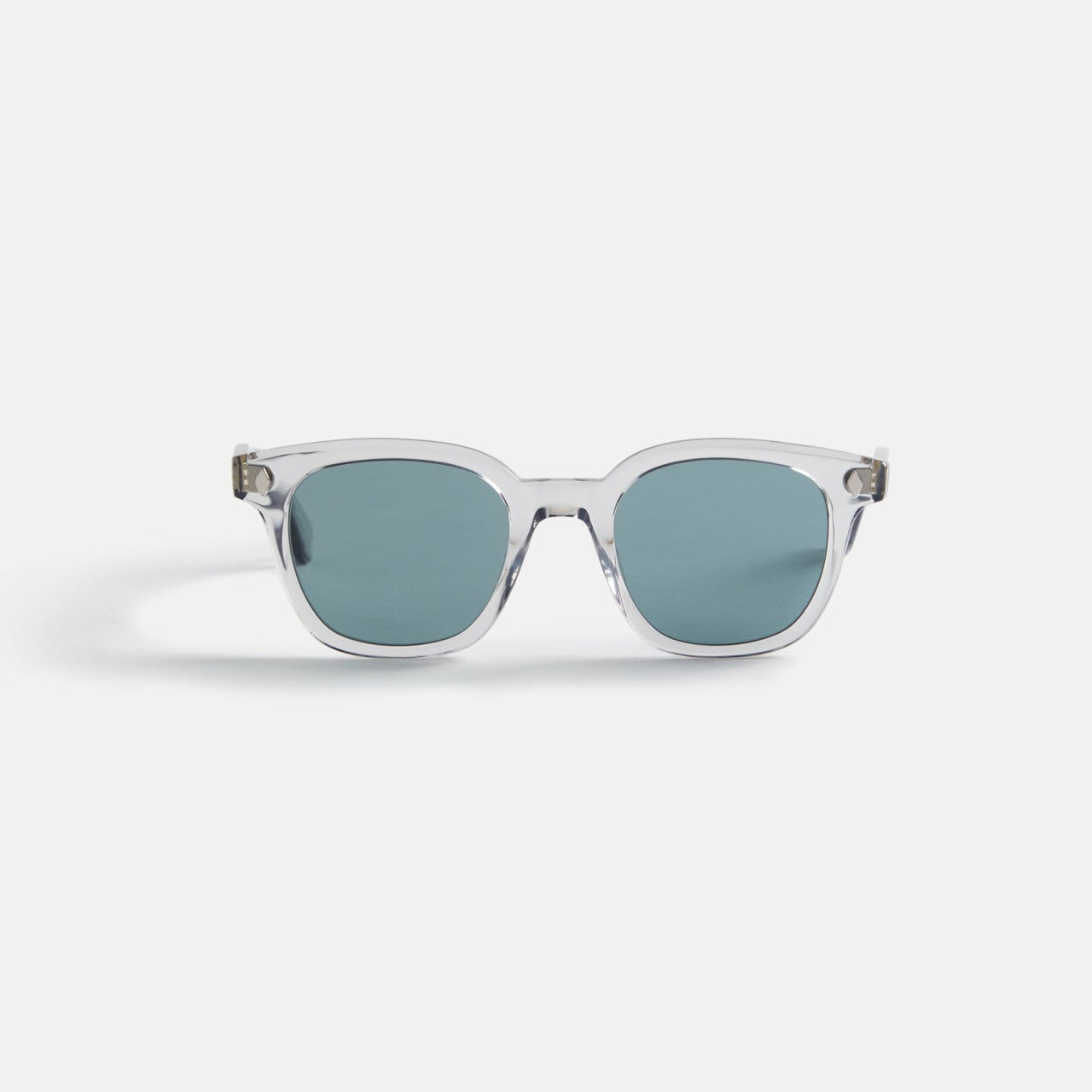Men Kith Garrett Leight Mr. Leight Rell Sunglass - Chandelier Silver / Blue Smo