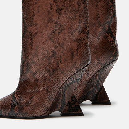 Men|Women Kith The Attico Cheope Tube Boot - Brown / Black