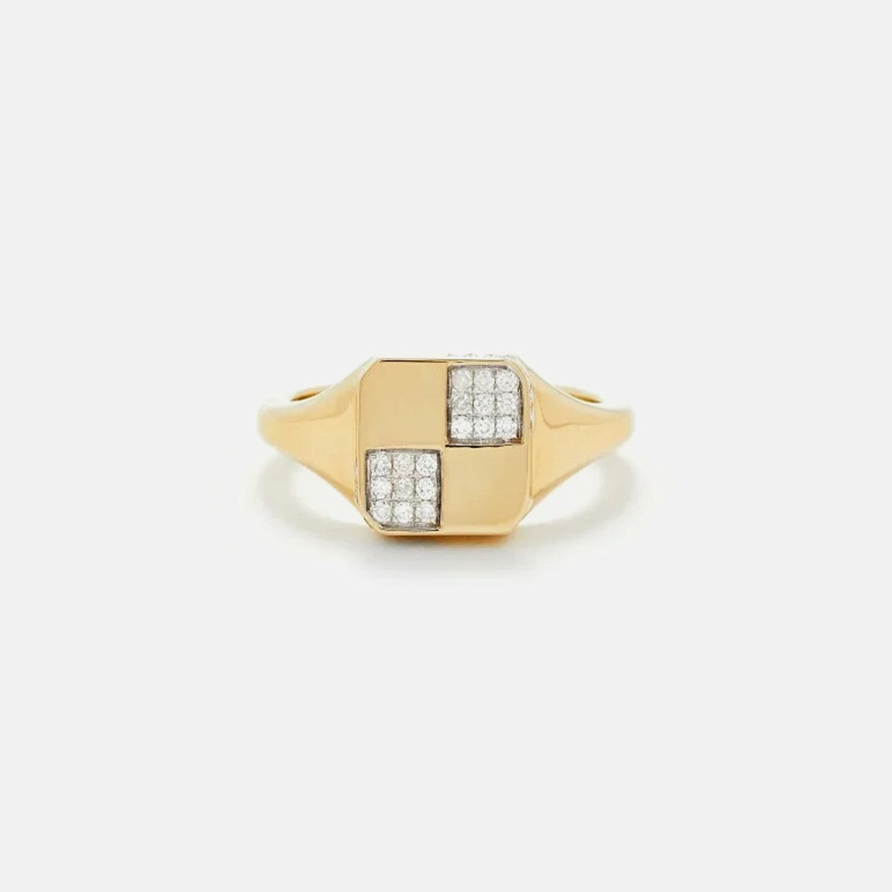 Women Kith Yvonne Leon Baby Chevaliere Damier - Yellow Gold