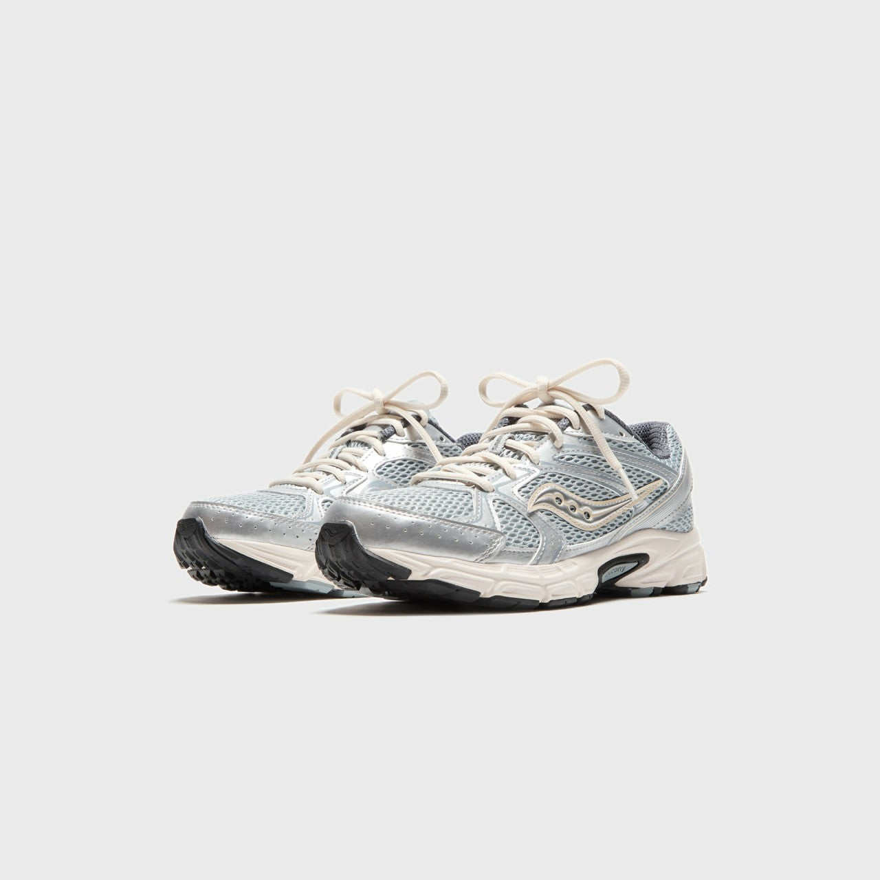 Men Kith Saucony Ride Millennium - Silver / Cream