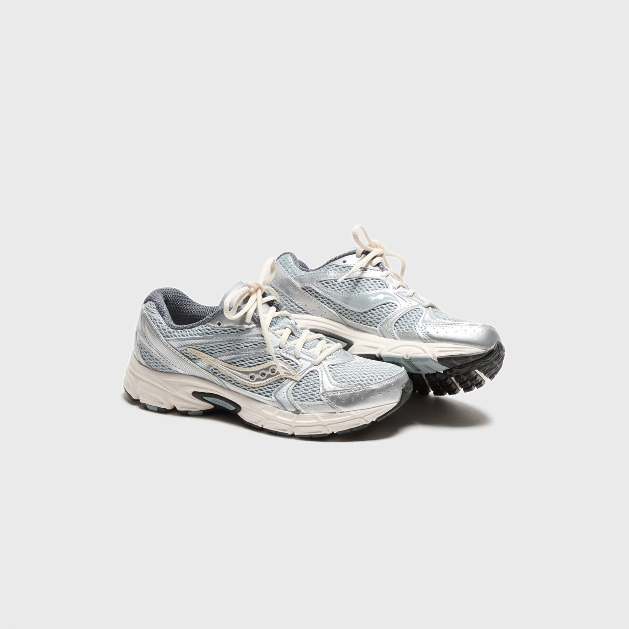 Men Kith Saucony Ride Millennium - Silver / Cream