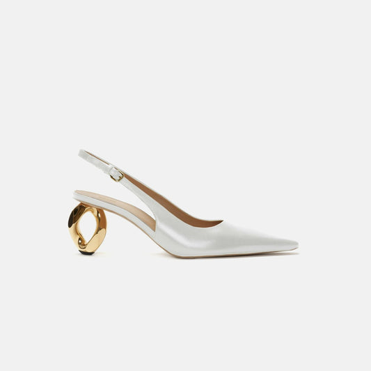 Men|Women Kith JW Anderson Sandal Chain Heel - Off White