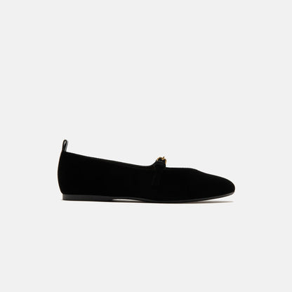 Men|Women Kith JW Anderson Velvet Ballerina - Black