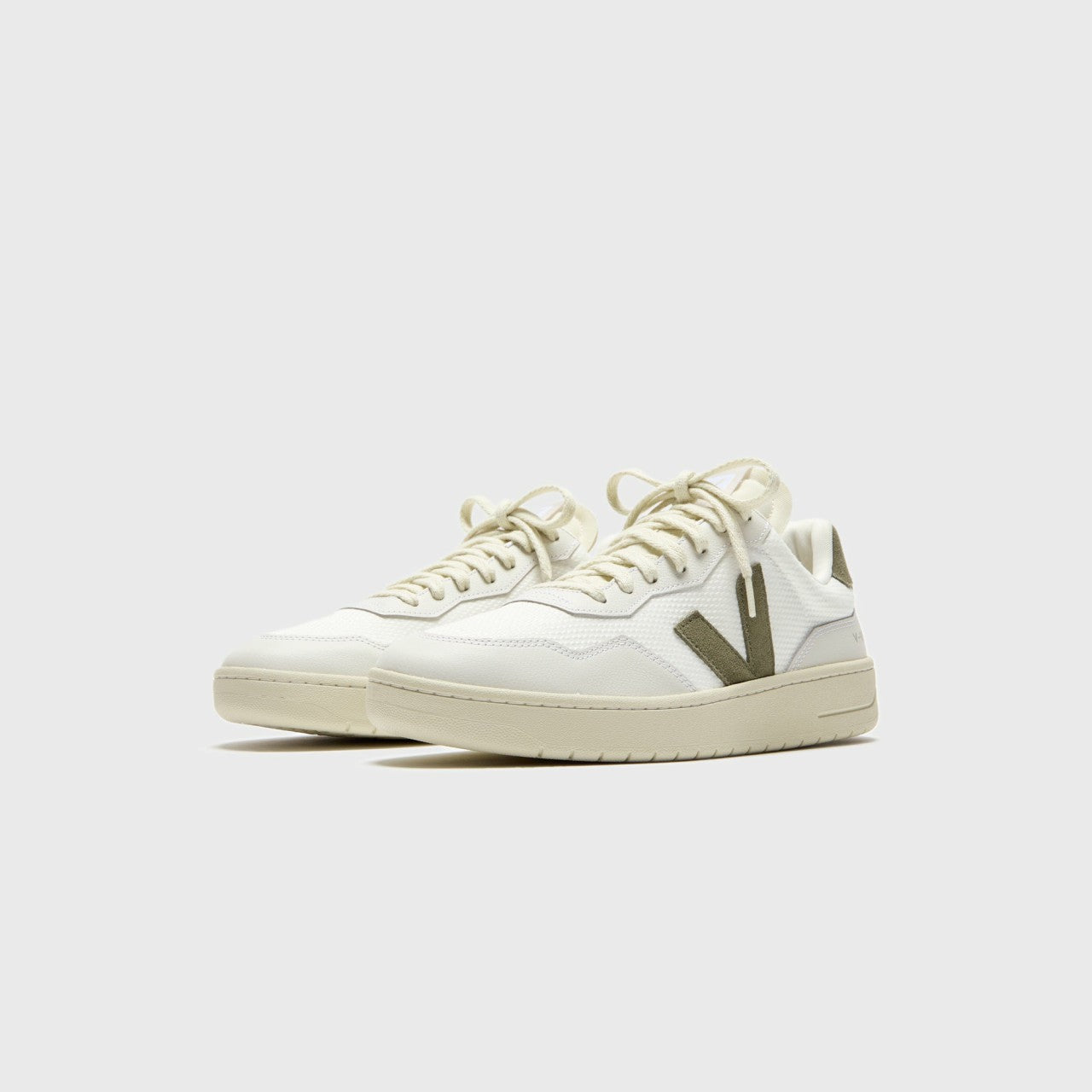 Women Kith Veja WMNS V-90 - White / Kaki