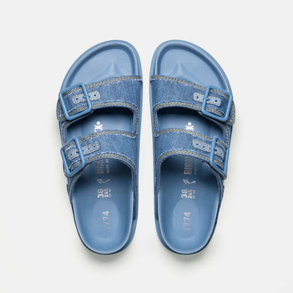 Men|Women Kith Birkenstock WMNS 1774 Arizona - Faded Denim
