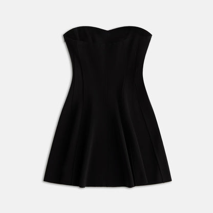 Women Kith Norma Kamali Strapless Grace Mini Dress - Black