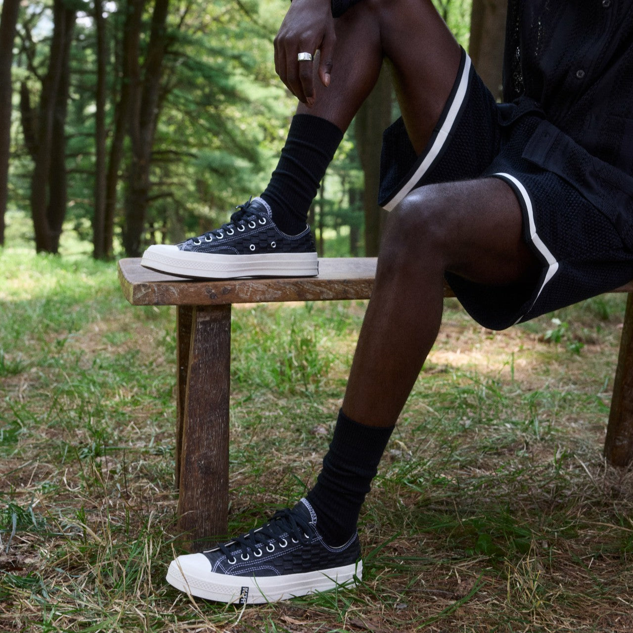 Women|Men Kith Kith for Converse Chuck Taylor All Star 1970 Ox - Black / Egret / Whit