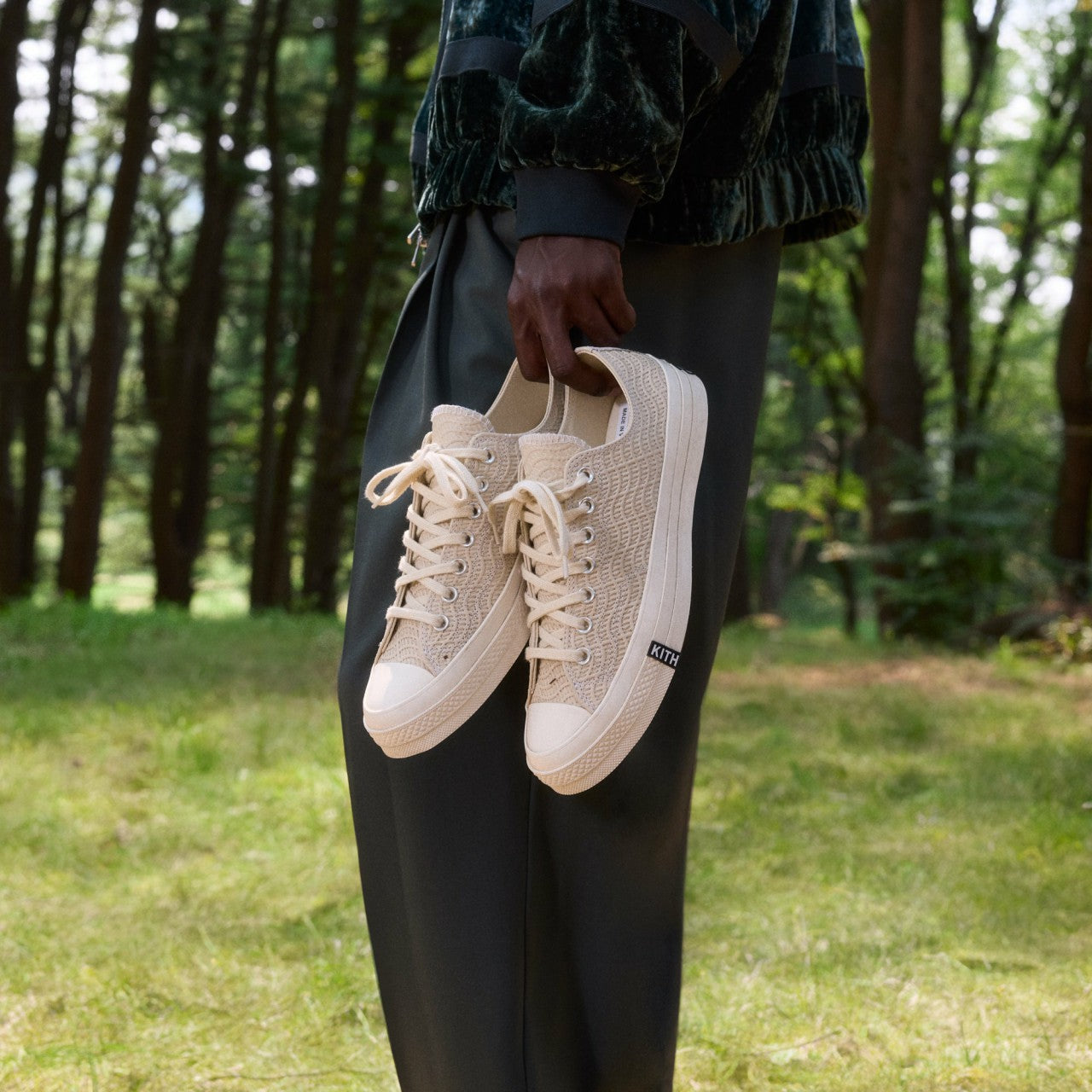 Men|Women Kith Kith for Converse Chuck Taylor All Star 1970 Ox - Egret / White / Blac