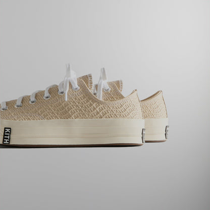 Men|Women Kith Kith for Converse Chuck Taylor All Star 1970 Ox - Egret / White / Blac