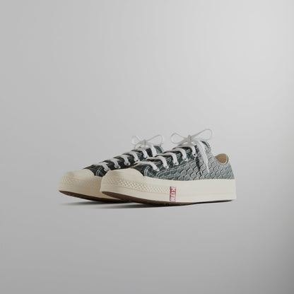 Men|Women Kith Kith for Converse Chuck Taylor All Star 1970 Ox - Black / Scarab / Egr