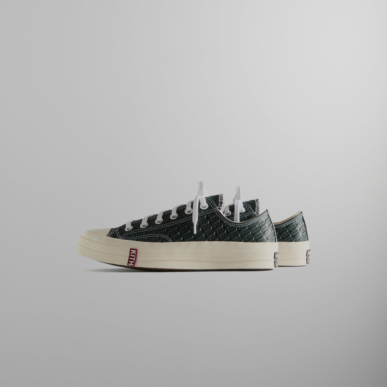 Men|Women Kith Kith for Converse Chuck Taylor All Star 1970 Ox - Black / Scarab / Egr