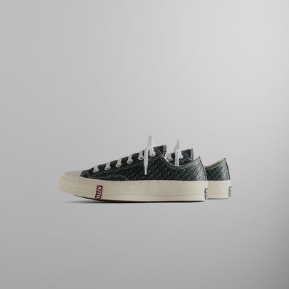 Men|Women Kith Kith for Converse Chuck Taylor All Star 1970 Ox - Black / Scarab / Egr