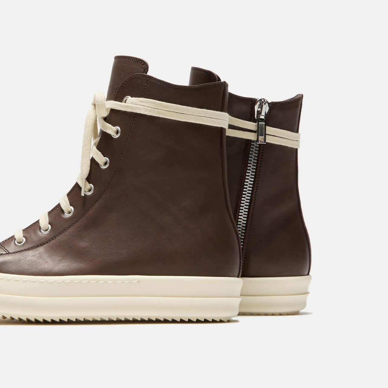 Men Kith Rick Owens Porterville Sneakers - Saddle / Milk
