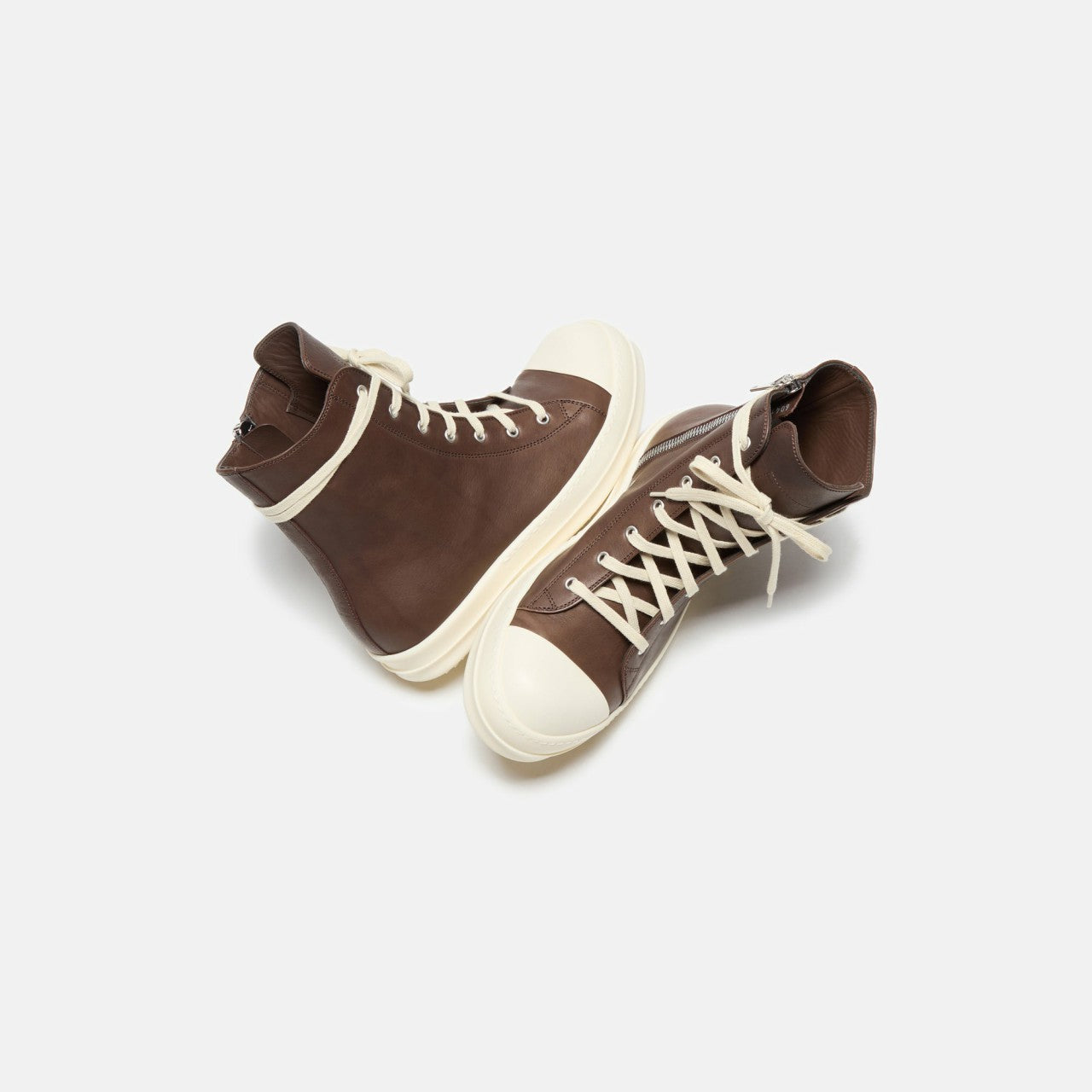 Men Kith Rick Owens Porterville Sneakers - Saddle / Milk