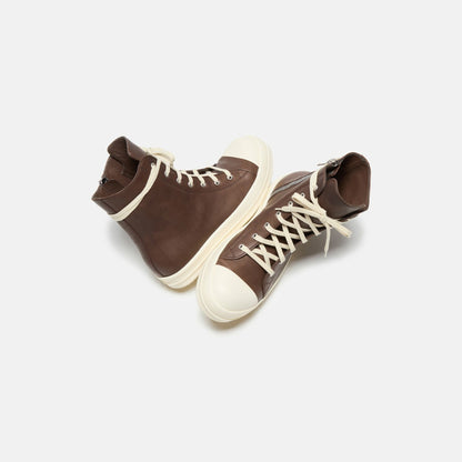 Men Kith Rick Owens Porterville Sneakers - Saddle / Milk