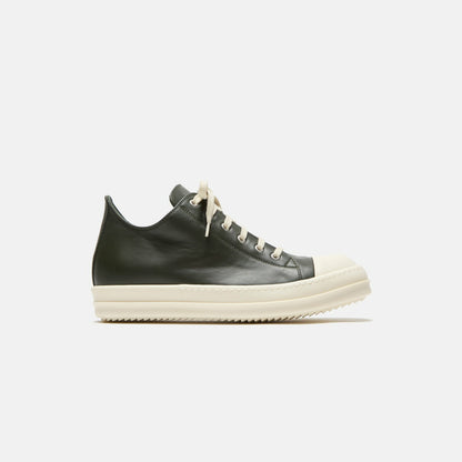 Men Kith Rick Owens Scarpe Leather Sneakers - Forest / Milk