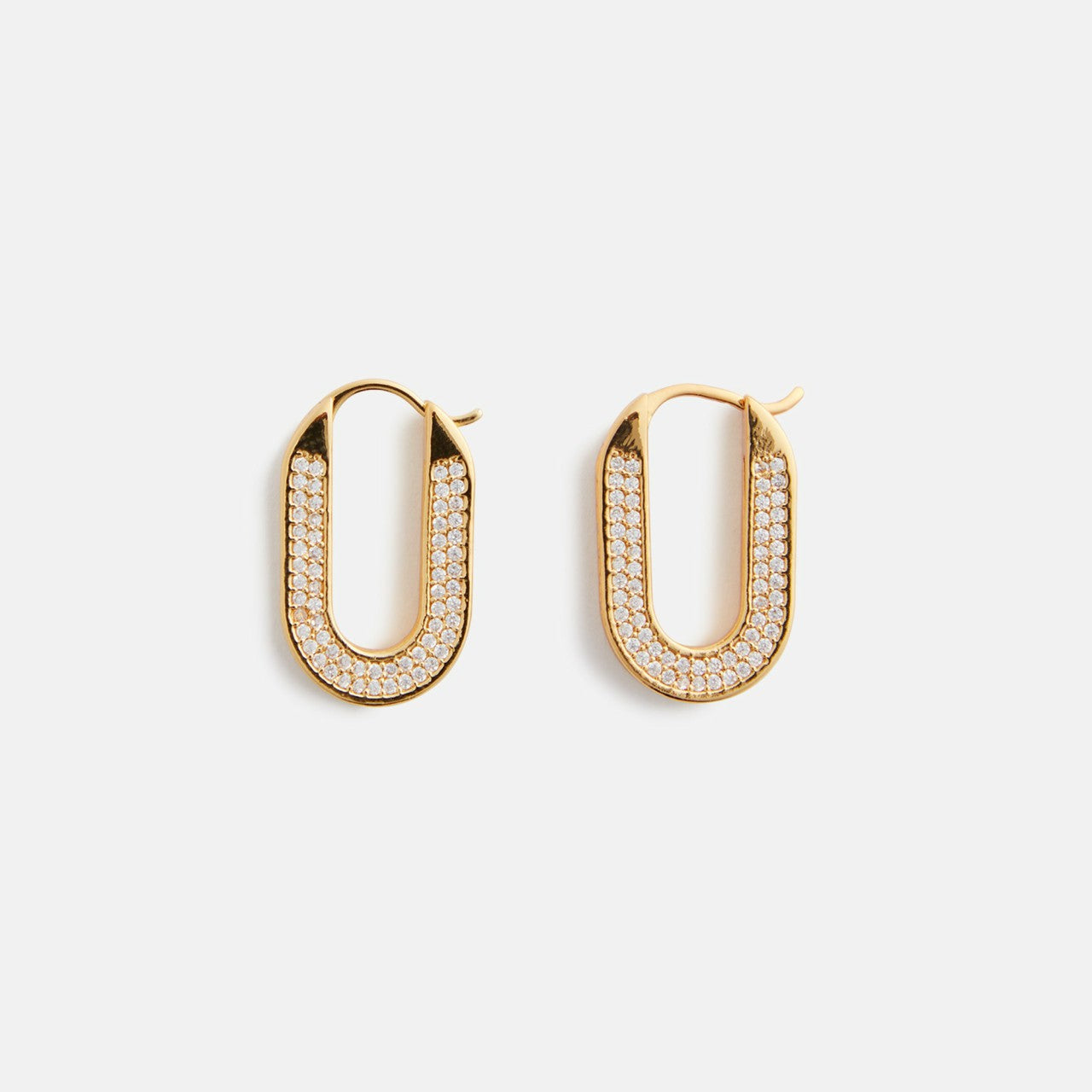 Women Kith Crystal Haze Travel Gift Hoops - Gold