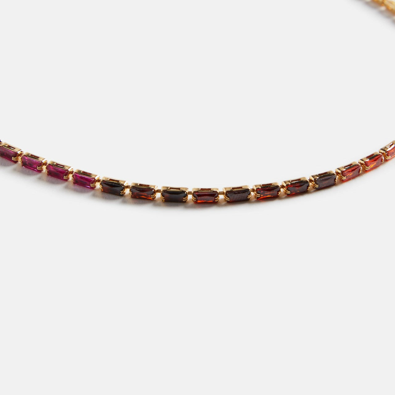 Women Kith Crystal Haze Mini Baguette Chakra Choker - Multi