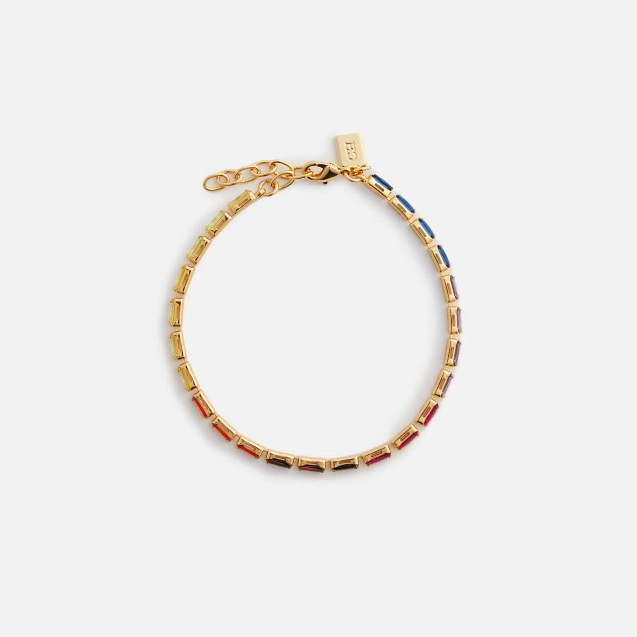 Women Kith Crystal Haze Mini Baguette Chakra Bracelet - Multi