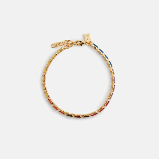 Women Kith Crystal Haze Mini Baguette Chakra Bracelet - Multi