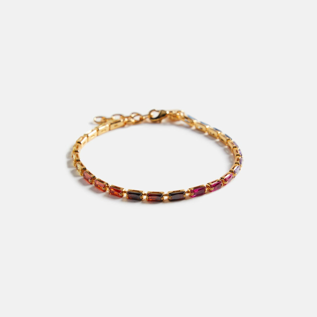 Women Kith Crystal Haze Mini Baguette Chakra Bracelet - Multi