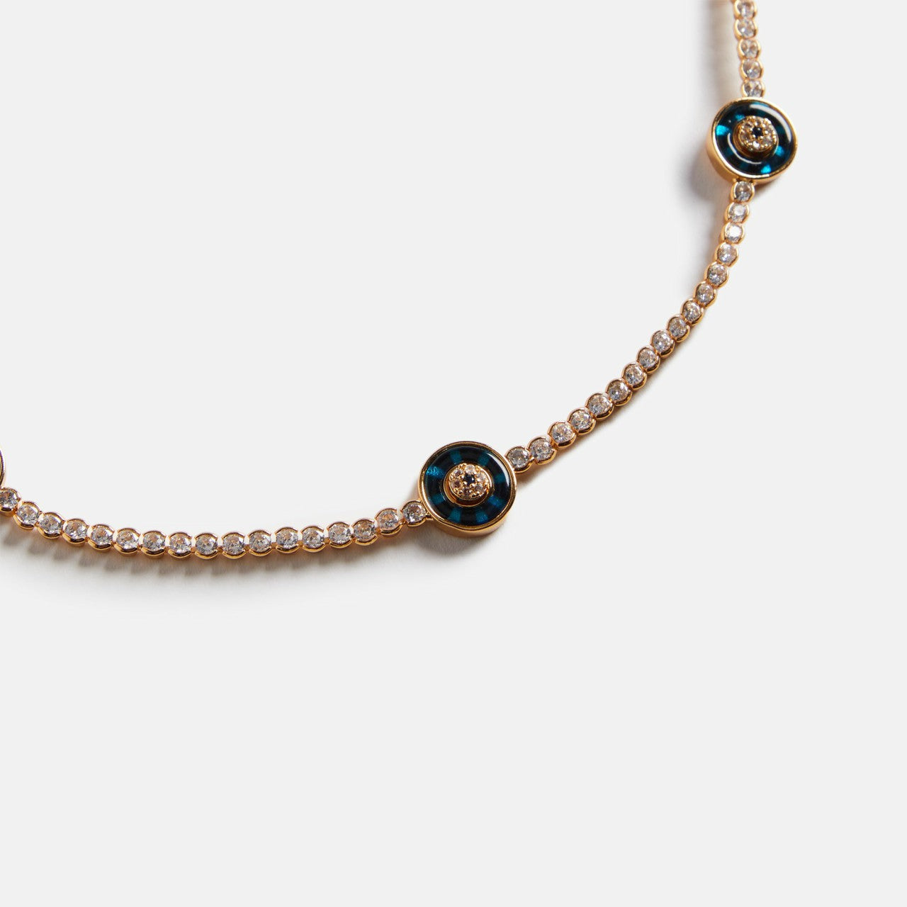 Women Kith Crystal Haze Exclusive Evil Eye Protection Necklace - Gold