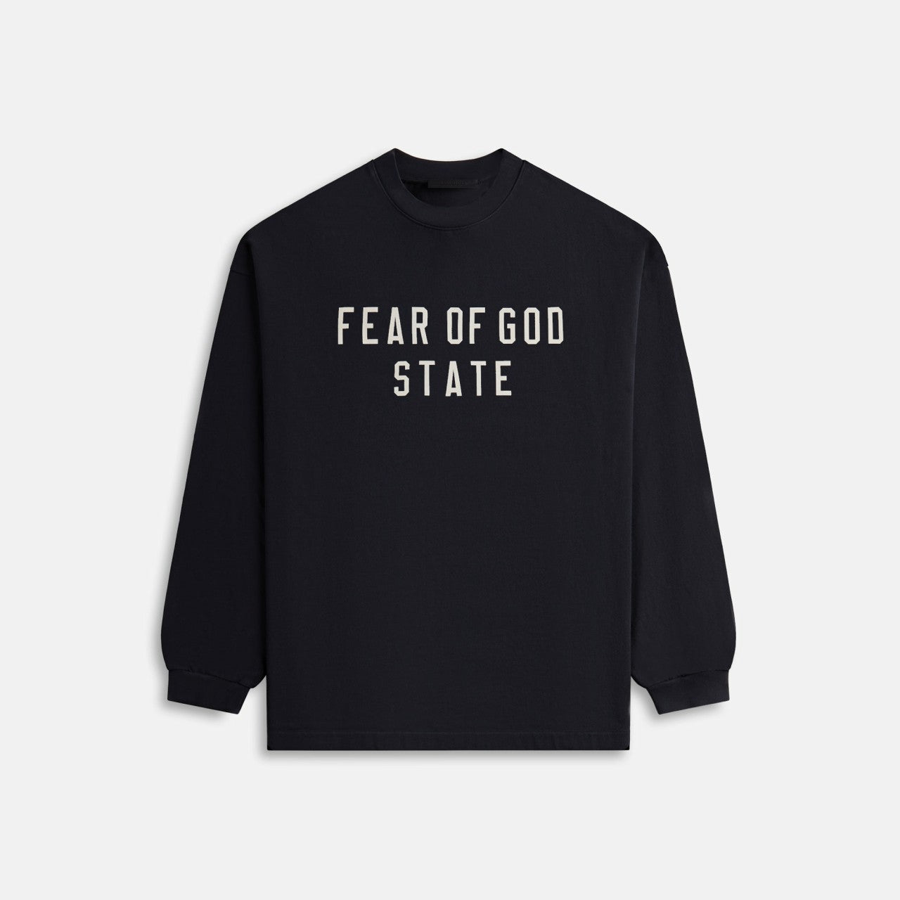 Men Kith Essentials Heavy Long Sleeve Tee - Black
