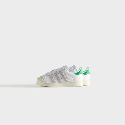 Kids Kith Kith Kids Classics for adidas Originals TD Superstar - White / Fairway