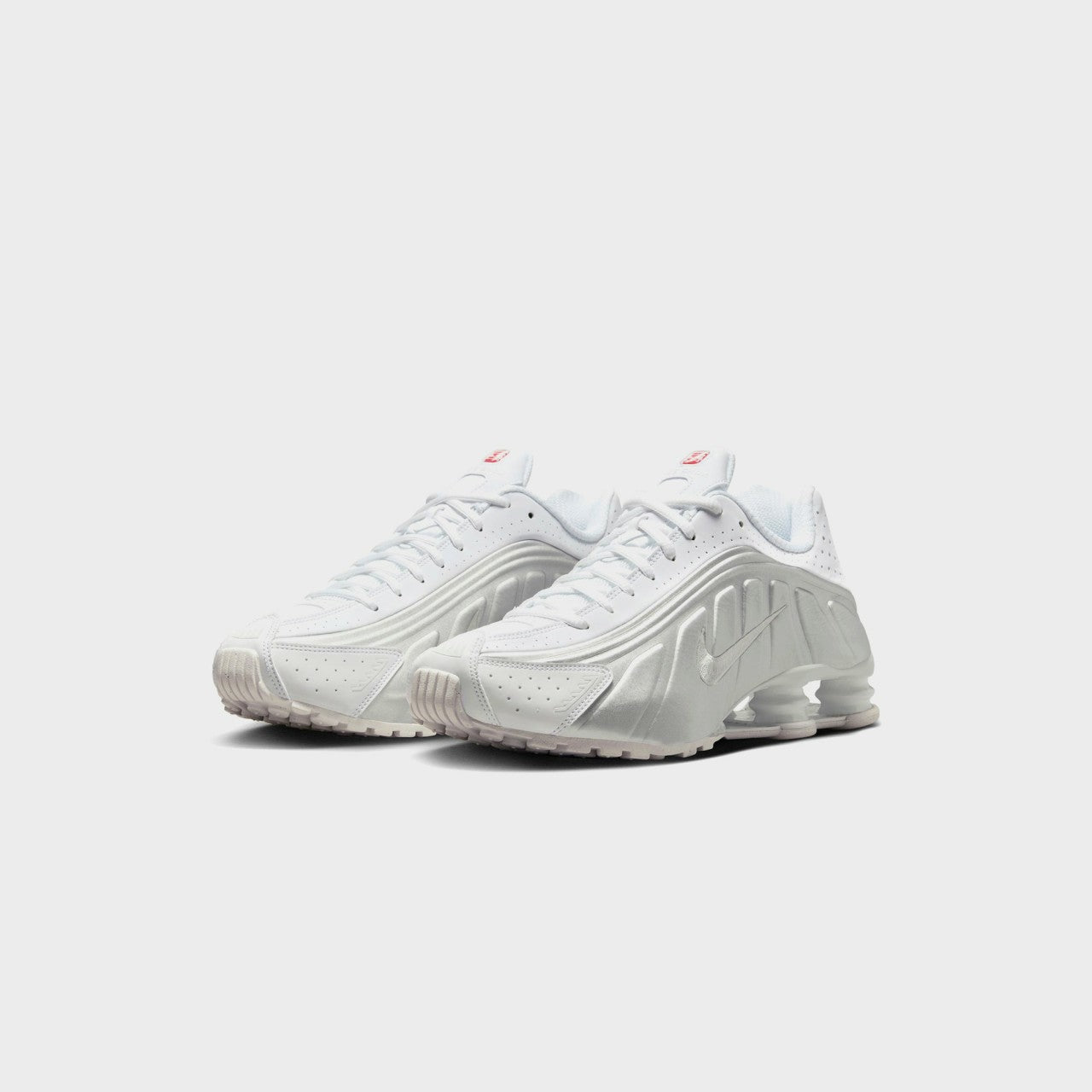 Men Kith Nike Shox R4 - White / Metallic Silver / White / Bright Crimson