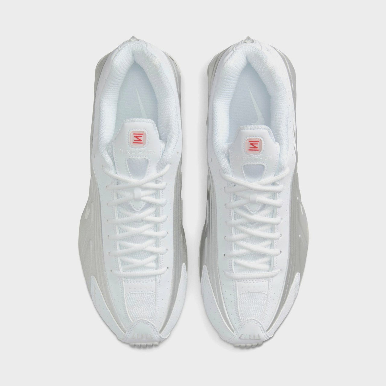 Men Kith Nike Shox R4 - White / Metallic Silver / White / Bright Crimson