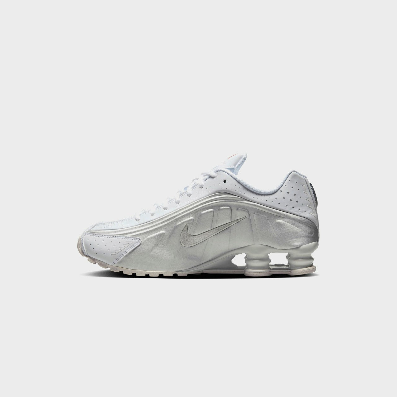 Men Kith Nike Shox R4 - White / Metallic Silver / White / Bright Crimson