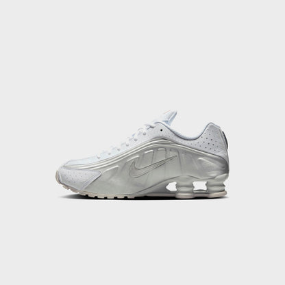 Men Kith Nike Shox R4 - White / Metallic Silver / White / Bright Crimson