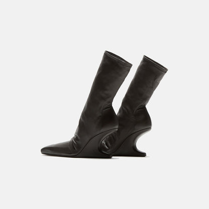 Men|Women Kith Rick Owens WMNS Cantilever 8 Wedge Ankle Boot - Dark Dust Stivali in P