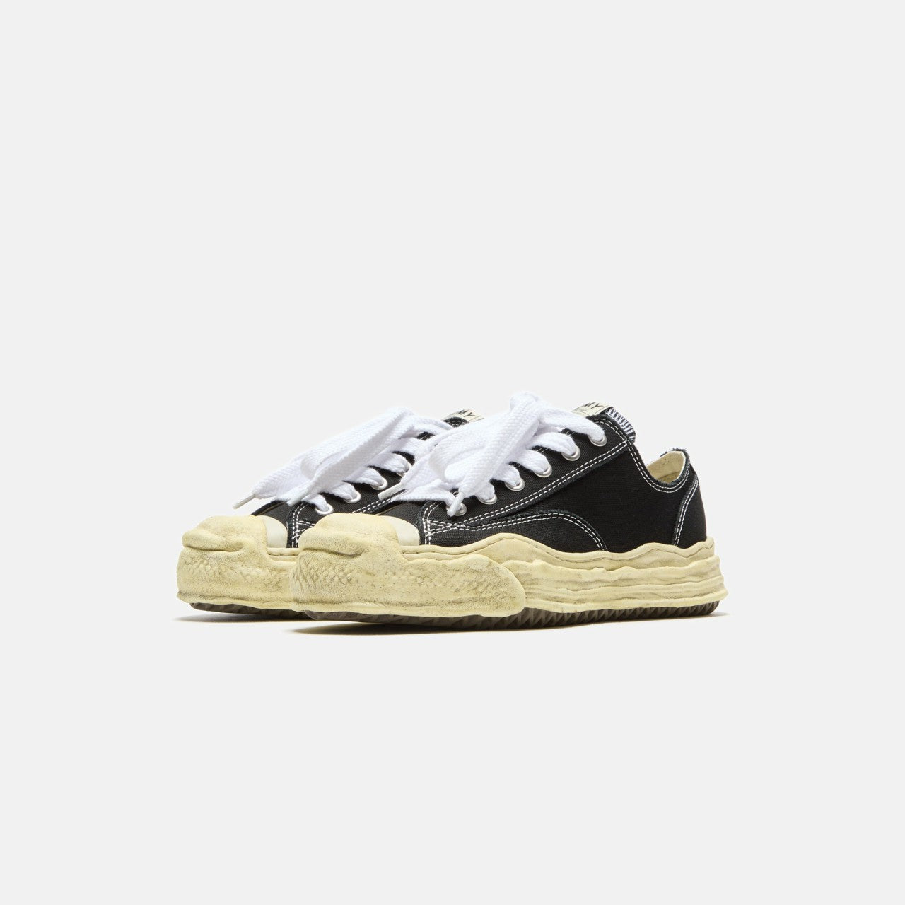 Men Kith Mihara Yasuhiro Hank Original Sole Low Top - Garment Dyed Black