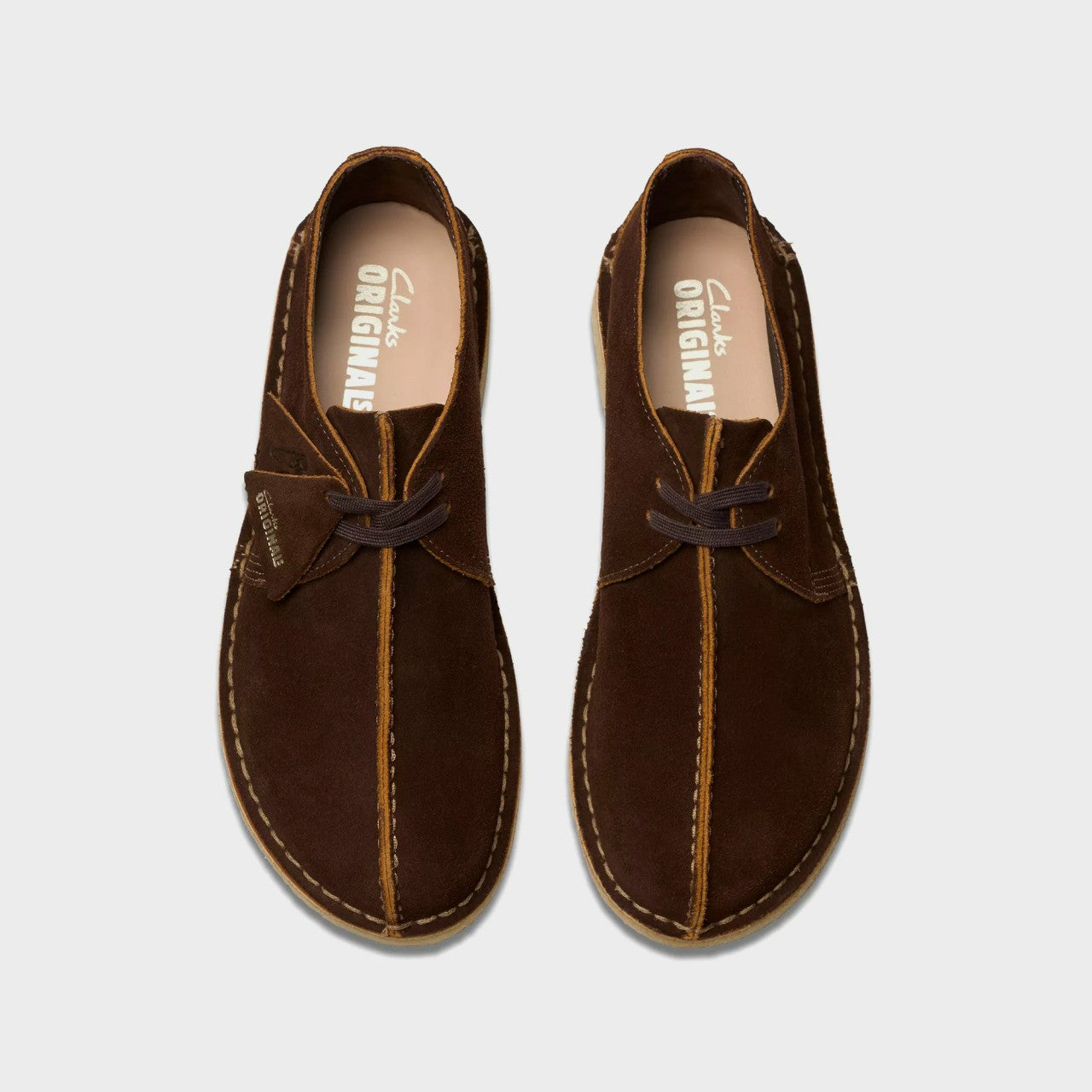 Men Kith Clarks Desert Trek - Brown / Chestnut Suede