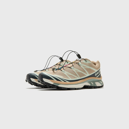 Men Kith Salomon XT-6 - Oxford Tan / Carbon / Clearly Aqua