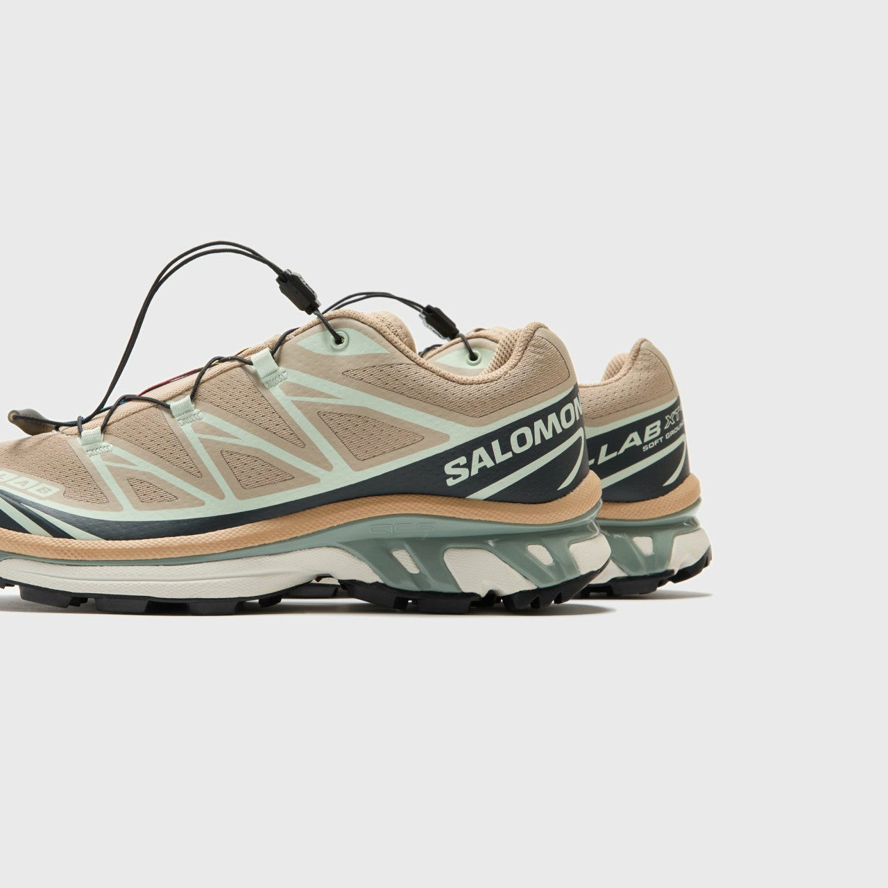 Men Kith Salomon XT-6 - Oxford Tan / Carbon / Clearly Aqua