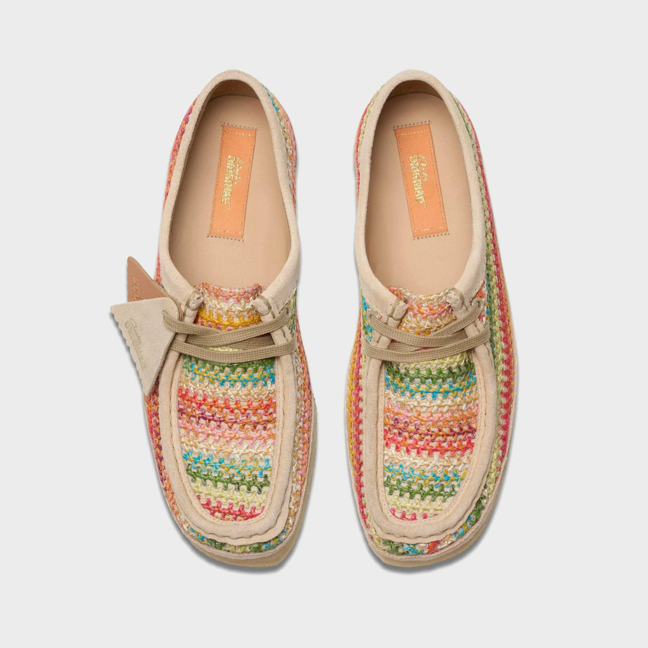 Men|Women Kith Clarks Wallabee - Multicolor Raffia
