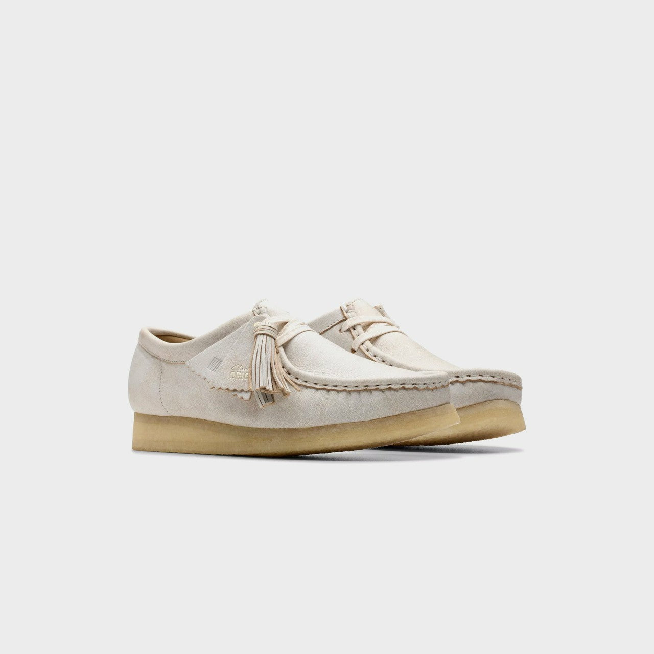 Women|Men Kith Clarks Wallabee - White Leather