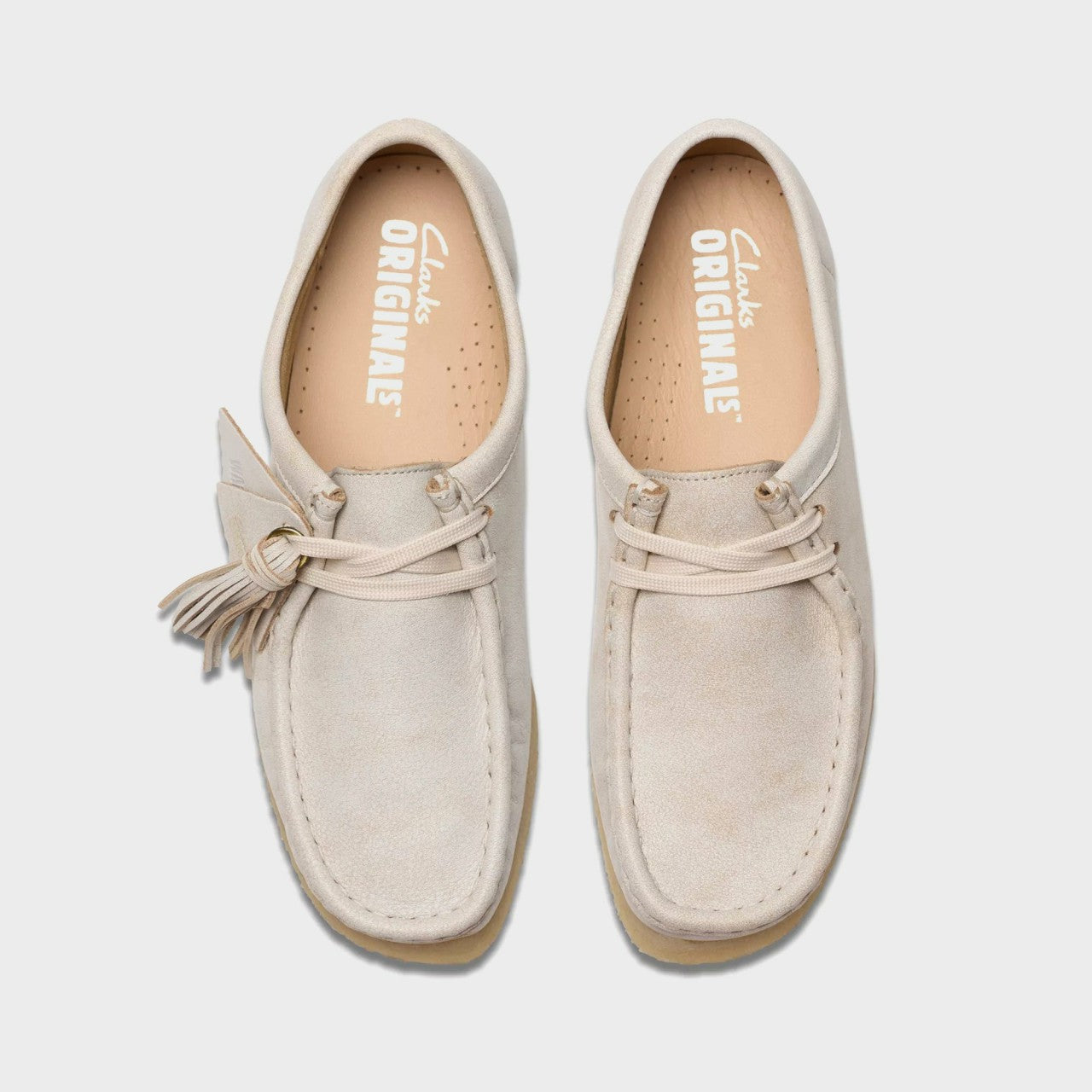 Women|Men Kith Clarks Wallabee - White Leather