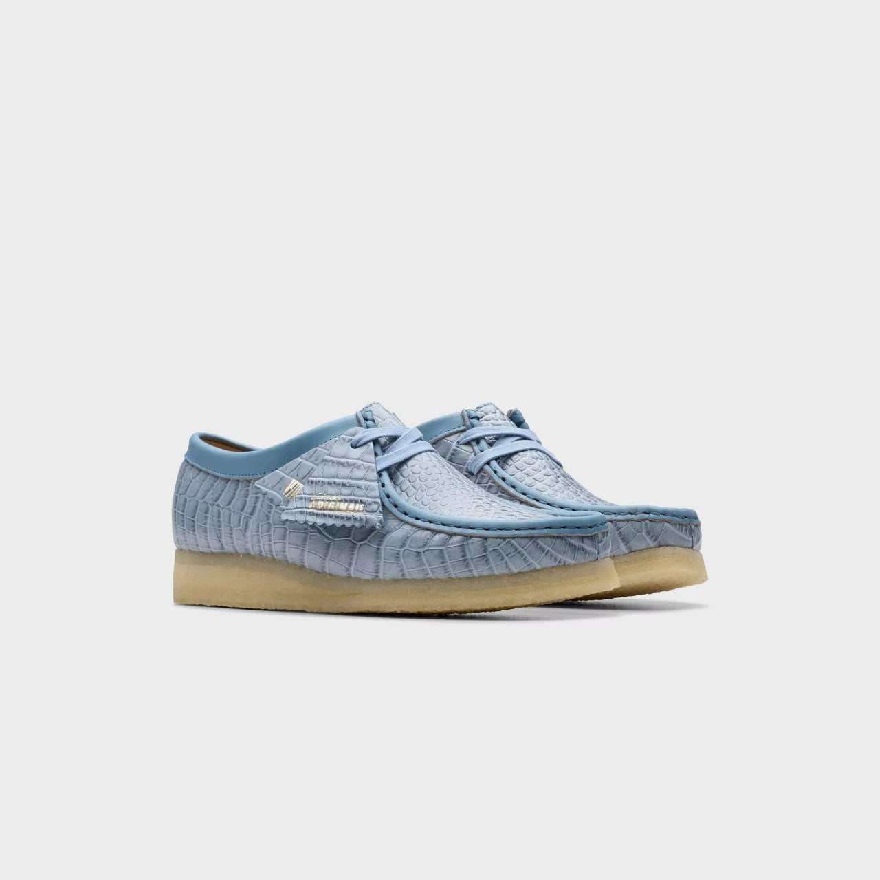 Women|Men Kith Clarks Wallabee - Powder Blue Croc