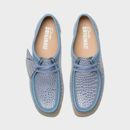 Women|Men Kith Clarks Wallabee - Powder Blue Croc