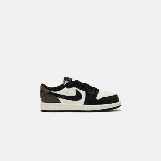 Kids Kith Jordan PS Air Jordan 1 Low OG - White / Black / Palomino