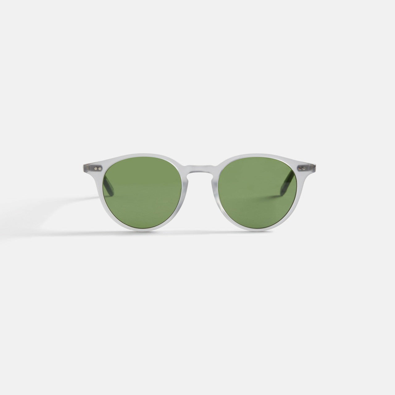 Men Kith Garrett Leight Clune 2047 Sunglass - Celestite / Semi Flat Pure Green