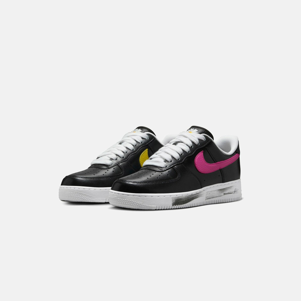 Men Kith Nike x PEACEMINUSONE Air Force 1 - Black / New Emerald / Pinkfire II /
