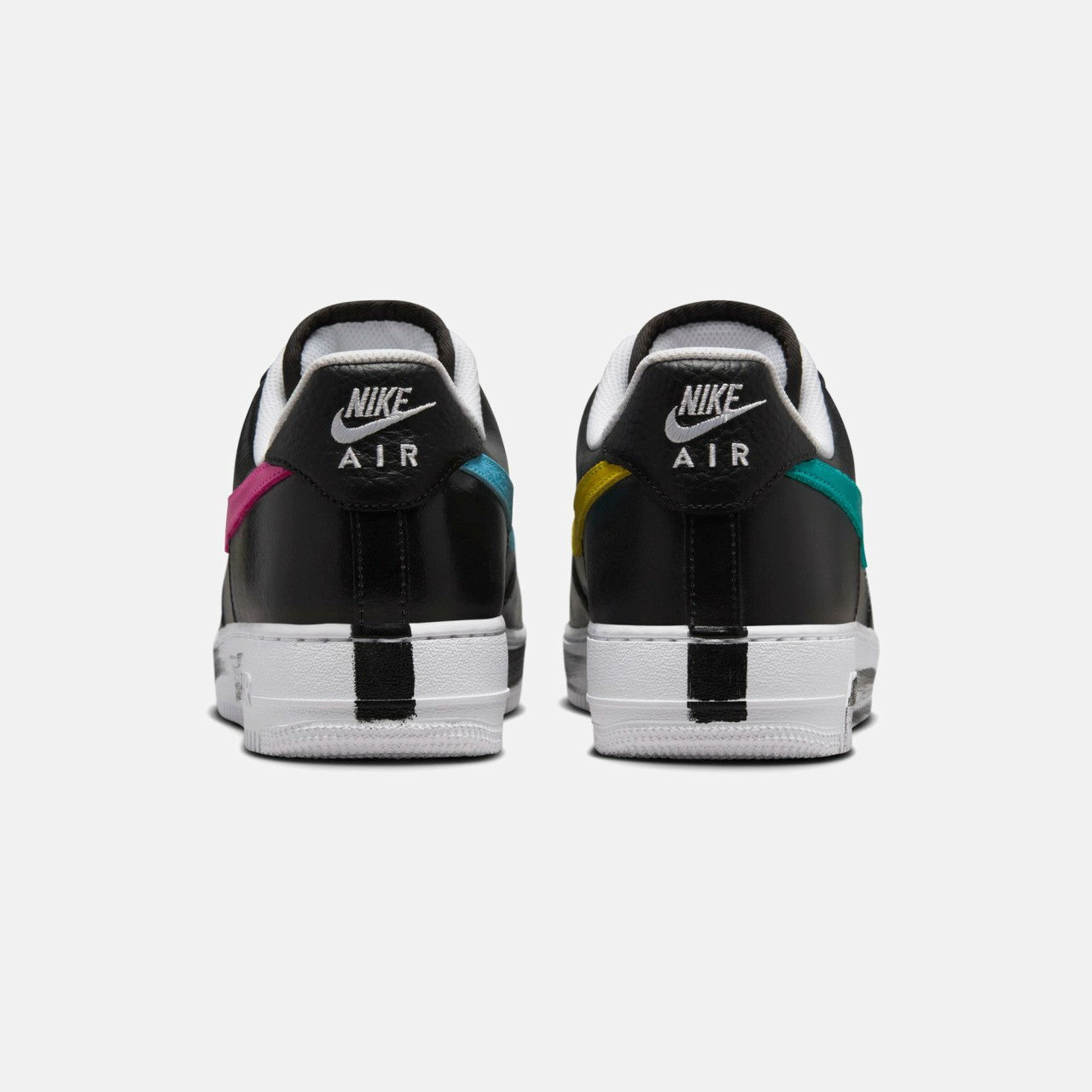 Men Kith Nike x PEACEMINUSONE Air Force 1 - Black / New Emerald / Pinkfire II /